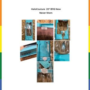 New never worn HaloCouture 20” B116 not layered. Lots of hair for the money!